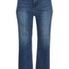 Kanna Flora - Flared Jeans - Medium Blue Washed Denim
