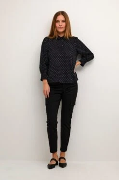 Kaffe Overhemden Blouse Silona Dames Zwart -Kaffe Verkoopwinkel f1ef40cc67f1c12d57a50002f626895c