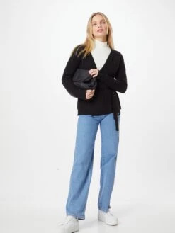 Kaffe Vesten Gebreid Vest Wendy Dames Zwart -Kaffe Verkoopwinkel f3a2cf47f698d65fdfa9aded46ce58fb