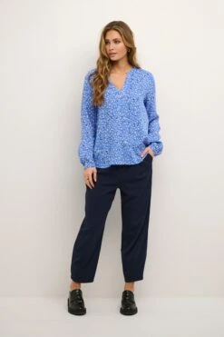 Kaffe Blouseshirts Blouse Jalie Dames Blauw -Kaffe Verkoopwinkel f5dc807a983f17f260e2f4ed2a95a5f5