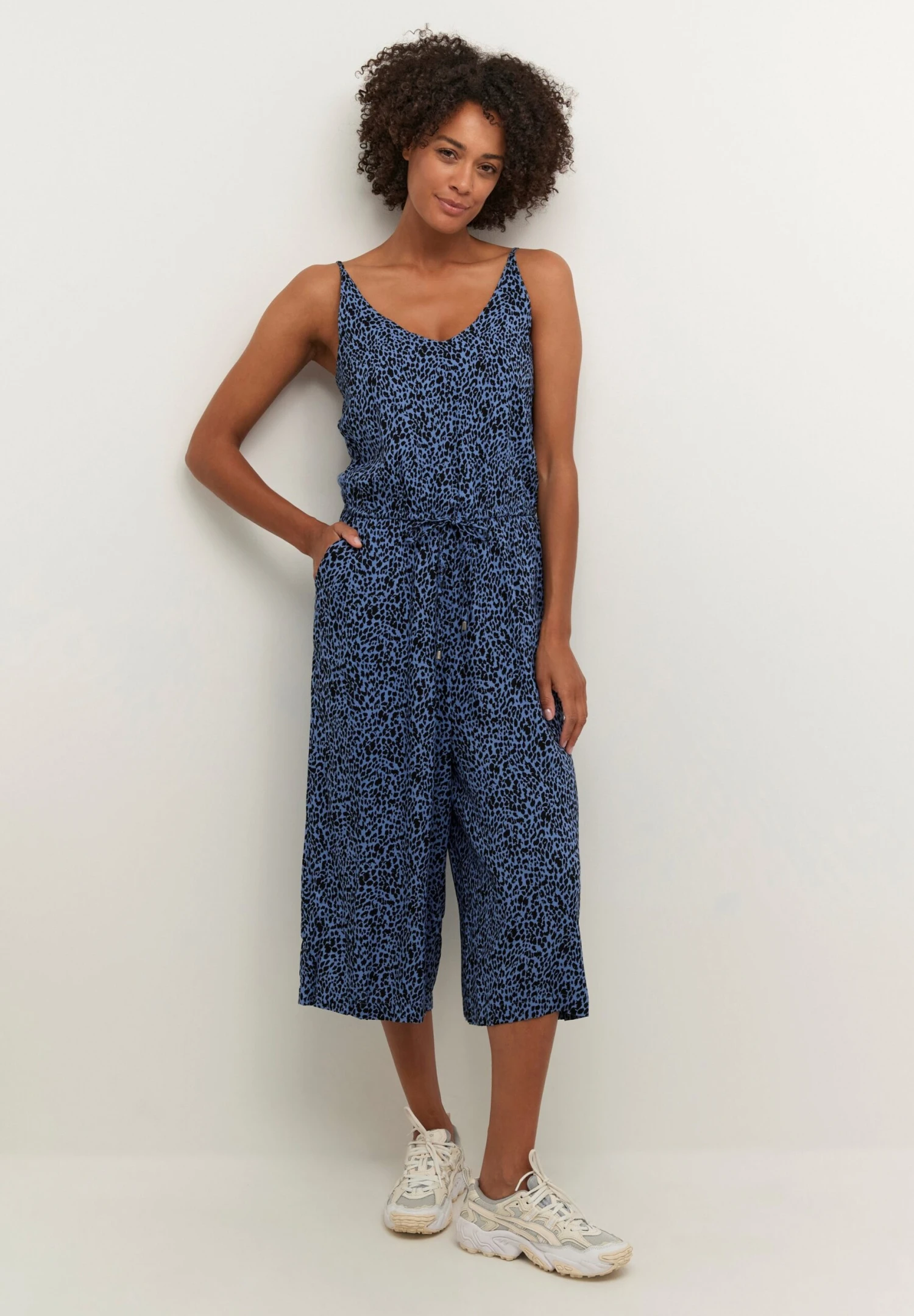 Kaffe Kaelma- Jumpsuit - Quiet Harbour Black Animal 1 Kaffe Kaelma- Jumpsuit - Quiet Harbour Black Animal