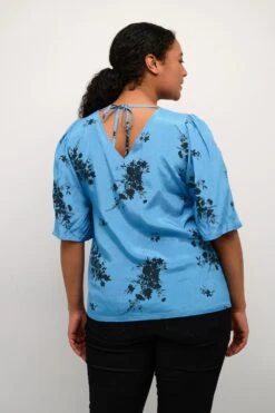 Blouses Met Korte Mouw Blouse Ganja Dames Blauw -Kaffe Verkoopwinkel f8890ae6004ec547da35e7083e43ce24