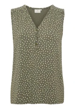 Kaffe BptinaSleeveless - Top - Green Dot Print -Kaffe Verkoopwinkel f8c51dad066e47b89f269499cd8e9ae0