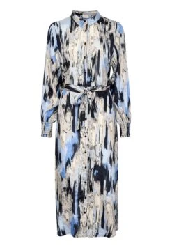 Kaffe Kaobina Oline- Blousejurk - Blue Ikat Print -Kaffe Verkoopwinkel f919d512b92240a4a0c7cbe1a8f78dad