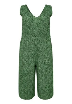 Jumpsuit - Poison Green Black Flower -Kaffe Verkoopwinkel fcafd7180e964b86bda999209607a7ad