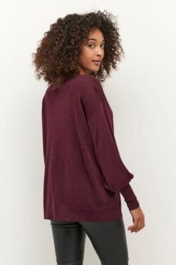Kaffe Basic Truien Trui Aregina Dames Bordeaux -Kaffe Verkoopwinkel fd0f15a105bb1299c9a0f1c9016a0eb6