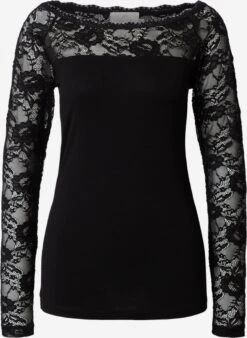 Kaffe Longsleeves Shirt Lacy Dames Zwart