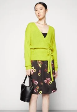 Kaffe Donna Skirt - A-Lijn Rok - Black Deep/Green -Kaffe Verkoopwinkel fea9517cbc584725b3615fb2393c6e25